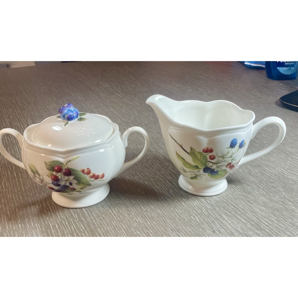 Lenox‎ Orchard in Bloom 2 Piece Sugar and Creamer Set New